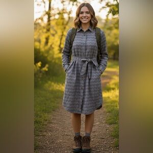 Like New! COLUMBIA Holly Hideaway Plaid Dress